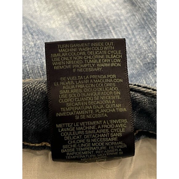 Angels Jeans Womens Size 10 Blue Signature Capri Denim Pants - Picture 6 of 9